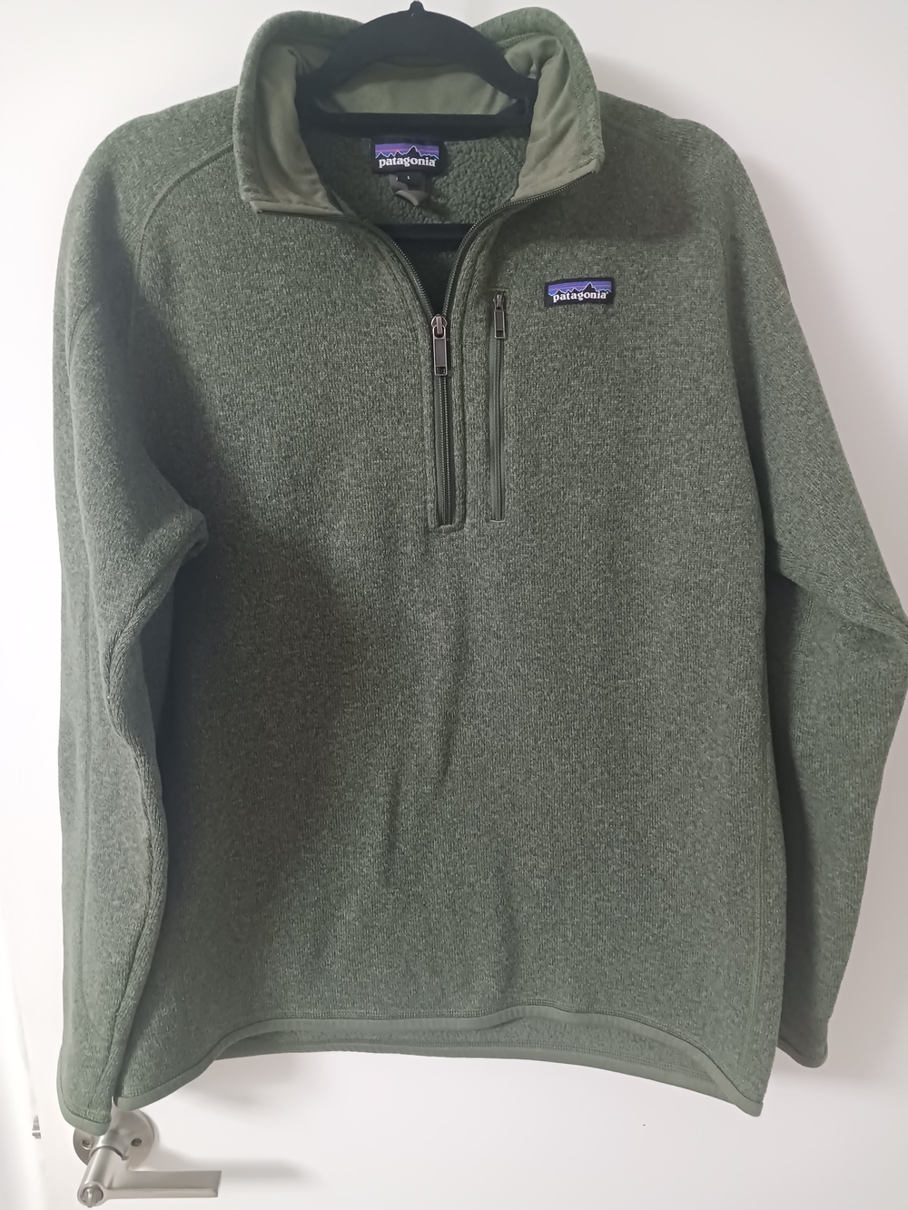 Patagonia Men's Better Sweater 1/4 Zip Fleece Pullover - Green - Size L